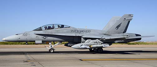 McDonnell-Douglas F/A-18D Hornet BuNo 164961 #02 of VMFA(AW)-533, NAF el Centro, October 24, 2012